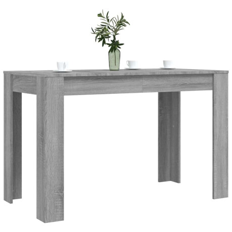 vidaXL Eettafel 120x60x76 cm bewerkt hout grijs sonoma eikenkleurig afbeelding3 - 1