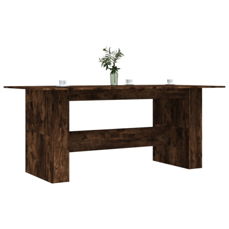 vidaXL Eettafel 180x90x76 cm bewerkt hout gerookt eikenkleurig afbeelding3 - 1