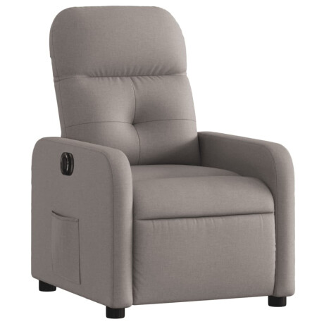 vidaXL Fauteuil verstelbaar elektrisch stof taupe afbeelding3 - 1