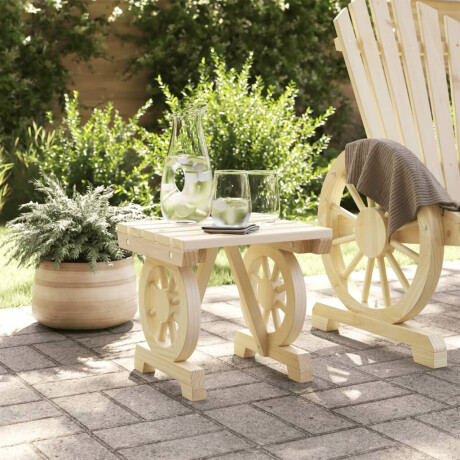 vidaXL Tuinvoetenbank 40x36,5x38,5 cm massief vurenhout afbeelding3 - 1