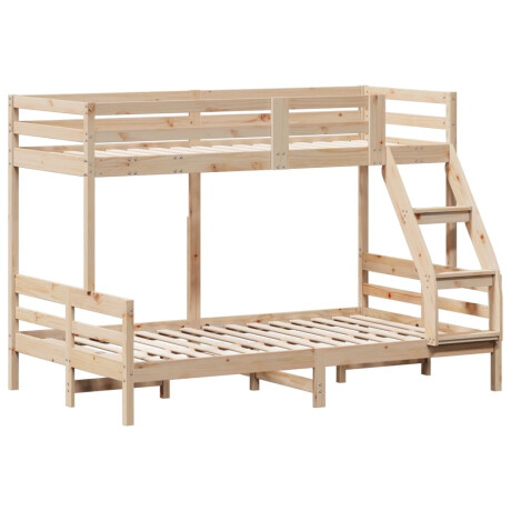vidaXL Stapelbed massief grenenhout 80x200/120x200 cm afbeelding3 - 1