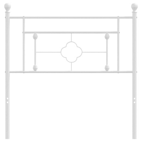 vidaXL Hoofdbord 100 cm metaal wit afbeelding3 - 1