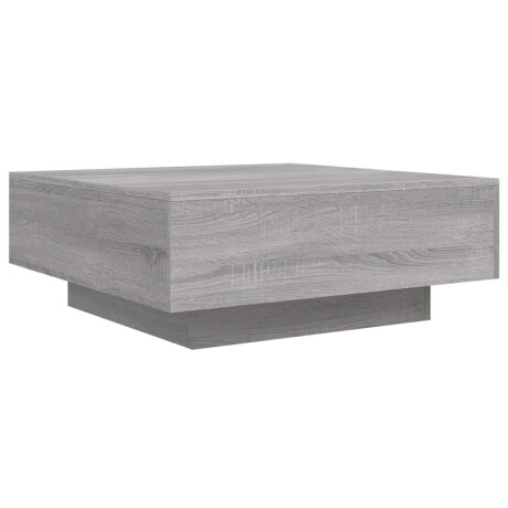 vidaXL Salontafel met LED-verlichting 80x80x31 cm grijs sonoma eiken afbeelding3 - 1