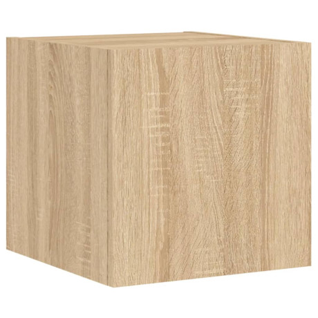 vidaXL Tv-wandmeubel met LED-verlichting 30,5x35x30 cm sonoma eiken afbeelding3 - 1