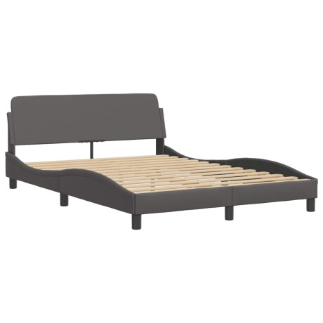 vidaXL Bedframe "Dover" kunstleer grijs 140x190 cm afbeelding3 - 1