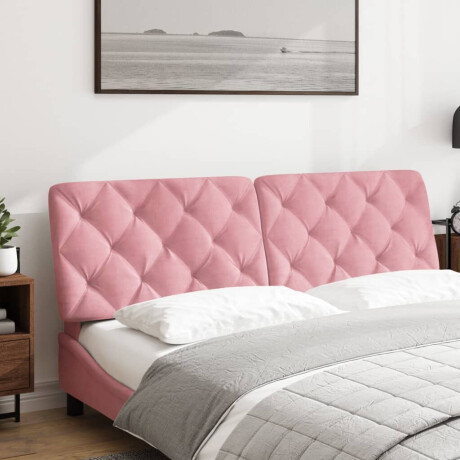 vidaXL Hoofdbordkussen 160 cm fluweel roze afbeelding3 - 1
