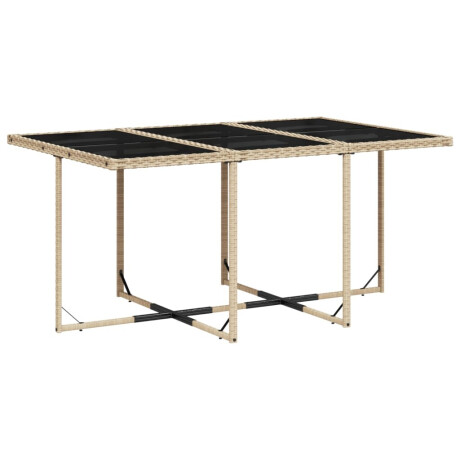 vidaXL 11-delige Tuinset met kussens poly rattan beige afbeelding3 - 1