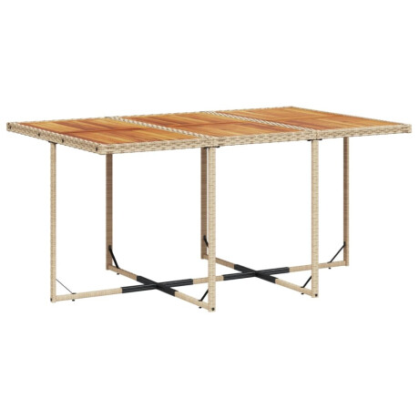 vidaXL 11-delige Tuinset met kussens poly rattan beige afbeelding3 - 1
