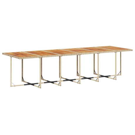 vidaXL 17-delige Tuinset met kussens poly rattan beige afbeelding3 - 1