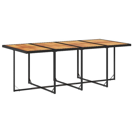 vidaXL 13-delige Tuinset met kussens poly rattan zwart afbeelding3 - 1