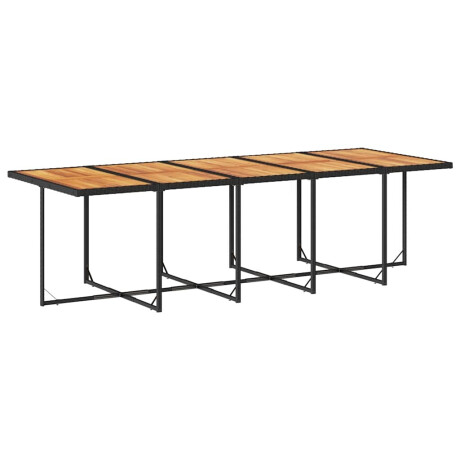 vidaXL 15-delige Tuinset met kussens poly rattan zwart afbeelding3 - 1