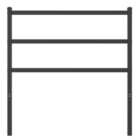 vidaXL Hoofdbord 90 cm metaal zwart afbeelding3 - 1