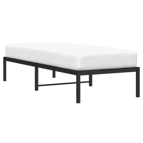 vidaXL Bedframe metaal zwart 75 x 190 cm afbeelding3 - 1