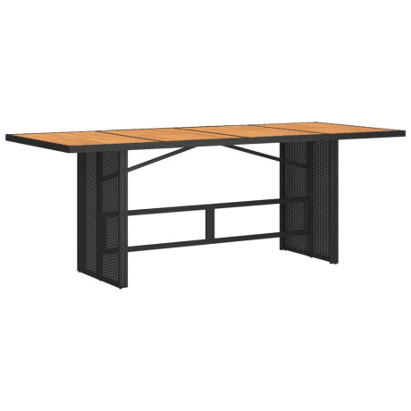 vidaXL 9-delige Tuinset poly rattan zwart afbeelding3 - 1