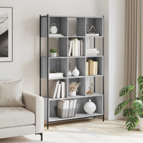 vidaXL Boekenkast 102x28x172 cm bewerkt hout grijs sonoma eikenkleurig afbeelding3 - 1