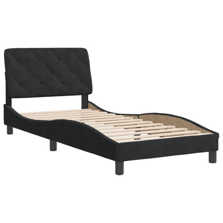 vidaXL Bedframe zonder matras fluweel zwart 90x190 cm afbeelding3 - 1