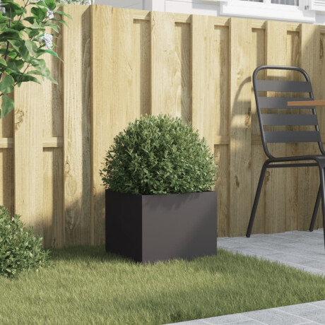 vidaXL Plantenbak 32x30x29 cm staal zwart afbeelding3 - 1