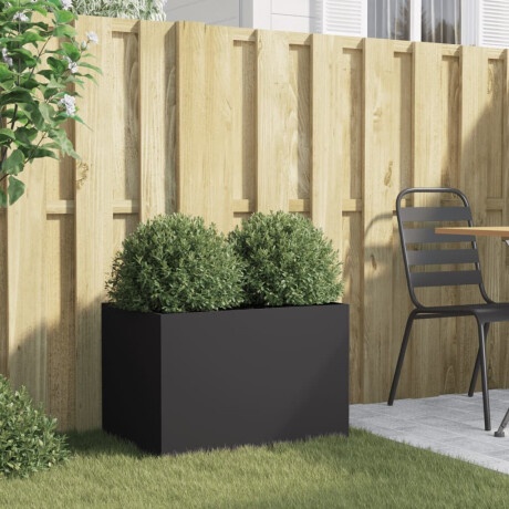 vidaXL Plantenbak 62x40x39 cm staal zwart afbeelding3 - 1