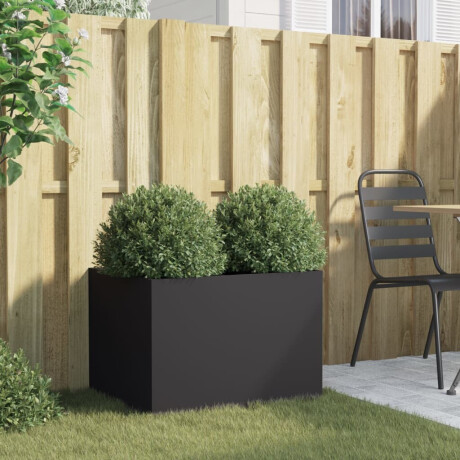 vidaXL Plantenbak 62x47x46 cm staal zwart afbeelding3 - 1