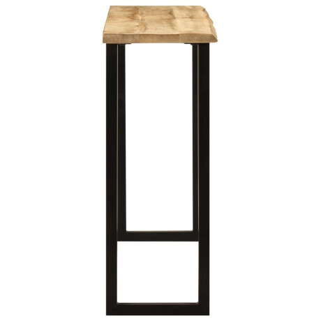 vidaXL Wandtafel met natuurlijke rand 105x33x76 cm massief mangohout afbeelding3 - 1