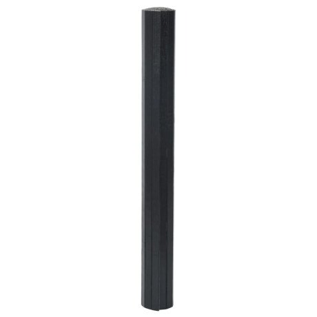 vidaXL Vloerkleed rechthoekig 70x300 cm bamboe zwart afbeelding3 - 1