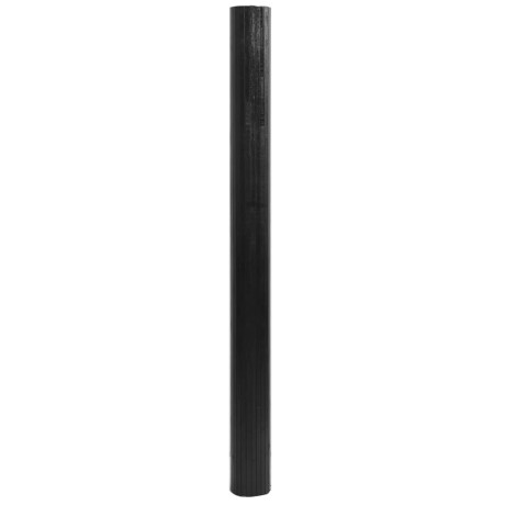 vidaXL Vloerkleed rechthoekig 80x300 cm bamboe zwart afbeelding3 - 1