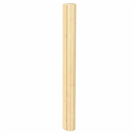 vidaXL Vloerkleed rechthoekig 80x300 cm bamboe lichtnaturel afbeelding3 - 1