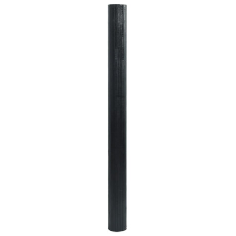 vidaXL Vloerkleed rechthoekig 100x100 cm bamboe zwart afbeelding3 - 1