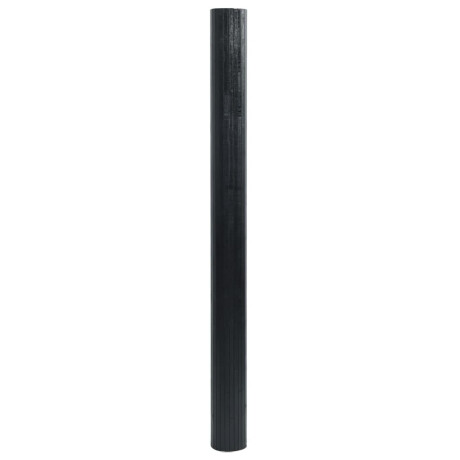 vidaXL Vloerkleed rechthoekig 100x200 cm bamboe zwart afbeelding3 - 1
