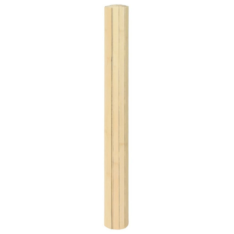 vidaXL Vloerkleed rechthoekig 100x200 cm bamboe lichtnaturel afbeelding3 - 1
