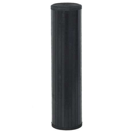 vidaXL Vloerkleed rechthoekig 60x100 cm bamboe zwart afbeelding3 - 1