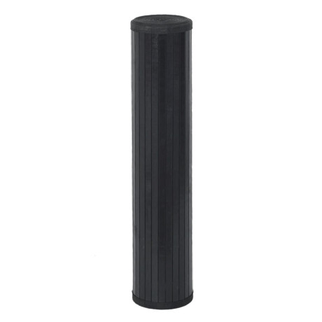 vidaXL Vloerkleed vierkant 100x100 cm bamboe zwart afbeelding3 - 1
