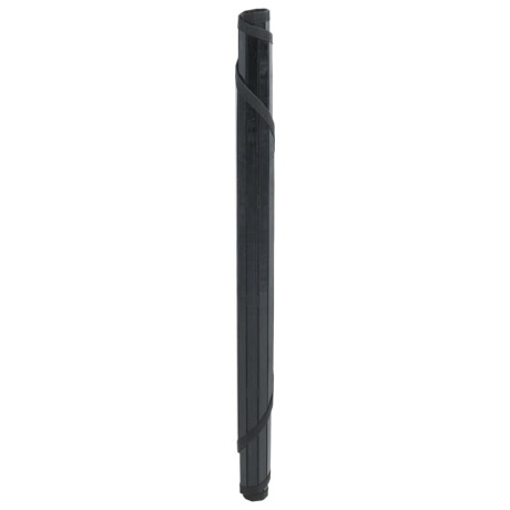 vidaXL Vloerkleed rond 80 cm bamboe zwart afbeelding3 - 1