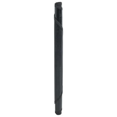 vidaXL Vloerkleed rond 100 cm bamboe zwart afbeelding3 - 1