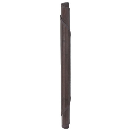 vidaXL Vloerkleed rond 100 cm bamboe donkerbruin afbeelding3 - 1