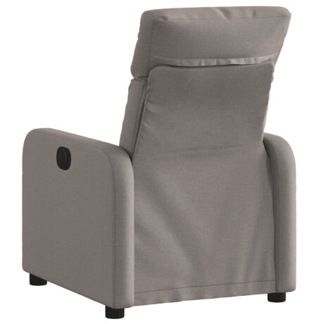 vidaXL Fauteuil verstelbaar stof taupe afbeelding3 - 1