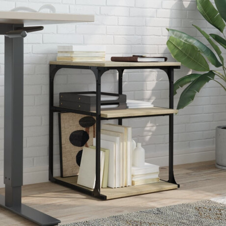 vidaXL Printerkastje 3-laags 43x48x64 cm bewerkt hout sonoma eiken afbeelding3 - 1