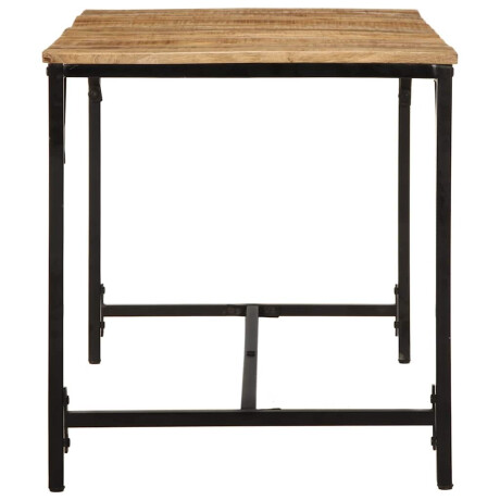 vidaXL Eettafel 140x70x75 cm massief hout ruw mangohout afbeelding3 - 1