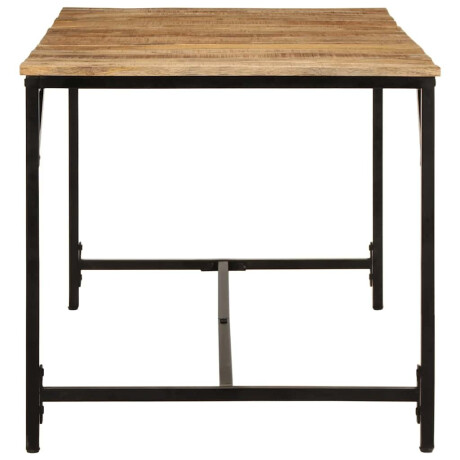 vidaXL Eettafel 160x80x75 cm massief hout ruw mangohout afbeelding3 - 1