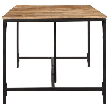 vidaXL Eettafel 220x90x75 cm massief hout ruw mangohout afbeelding3 - 1