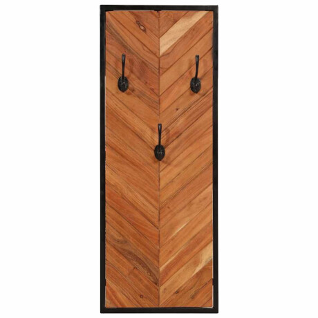 vidaXL Kapstokken 2 st 35x1x90 cm massief acaciahout afbeelding3 - 1