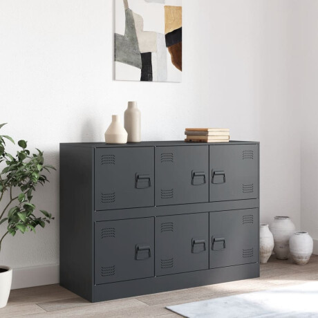 vidaXL Dressoir 99x39x73 cm staal antracietkleurig afbeelding3 - 1