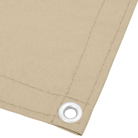 vidaXL Balkonscherm 120x1000 cm 100% oxford polyester beige afbeelding3 - 1