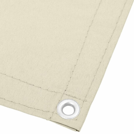 vidaXL Balkonscherm 90x1000 cm 100% oxford polyester crèmekleurig afbeelding3 - 1