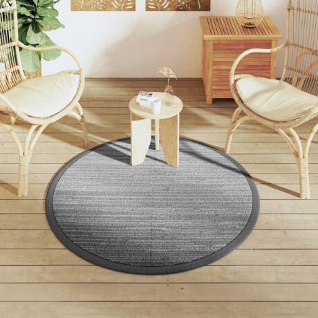 vidaXL Buitenkleed ARAKIL Ø120 cm polypropeen grijs afbeelding3 - 1