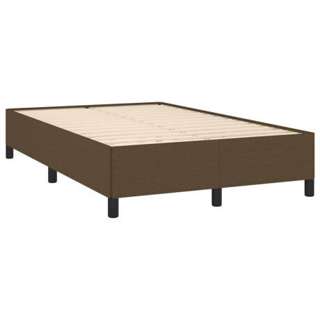 vidaXL Bedframe zonder matras 120x190 cm stof donkerbruin afbeelding3 - 1