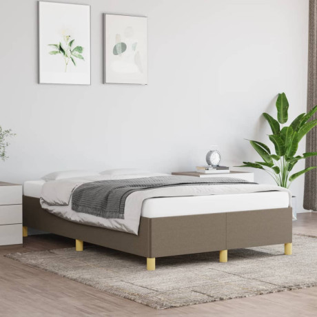 vidaXL Bedframe stof taupe 120x190 cm afbeelding3 - 1