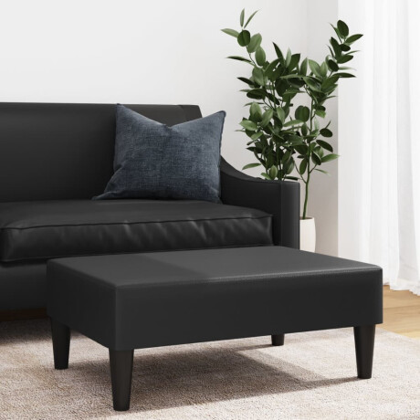 vidaXL Voetenbank 77x55x31 cm kunstleer zwart afbeelding3 - 1