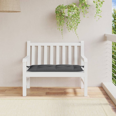 vidaXL Tuinbankkussen 100x50x7 cm stof gemêleerd antracietkleurig afbeelding3 - 1