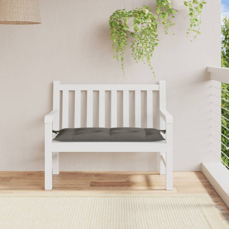 vidaXL Tuinbankkussen 100x50x7 cm stof gemêleerd donkergrijs afbeelding3 - 1